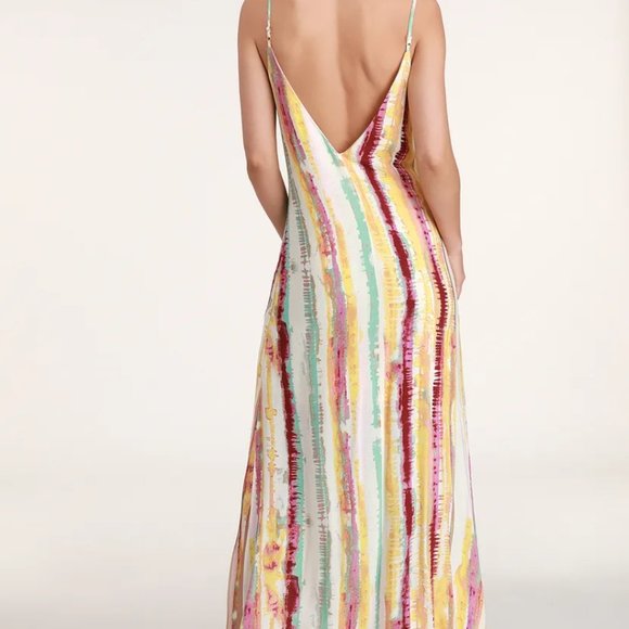 Lulus tie dye maxi dress - Picture 4 of 4